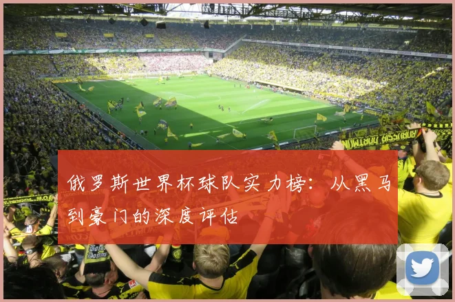 俄罗斯世界杯球队实力榜:从黑马到豪门的深度评估
